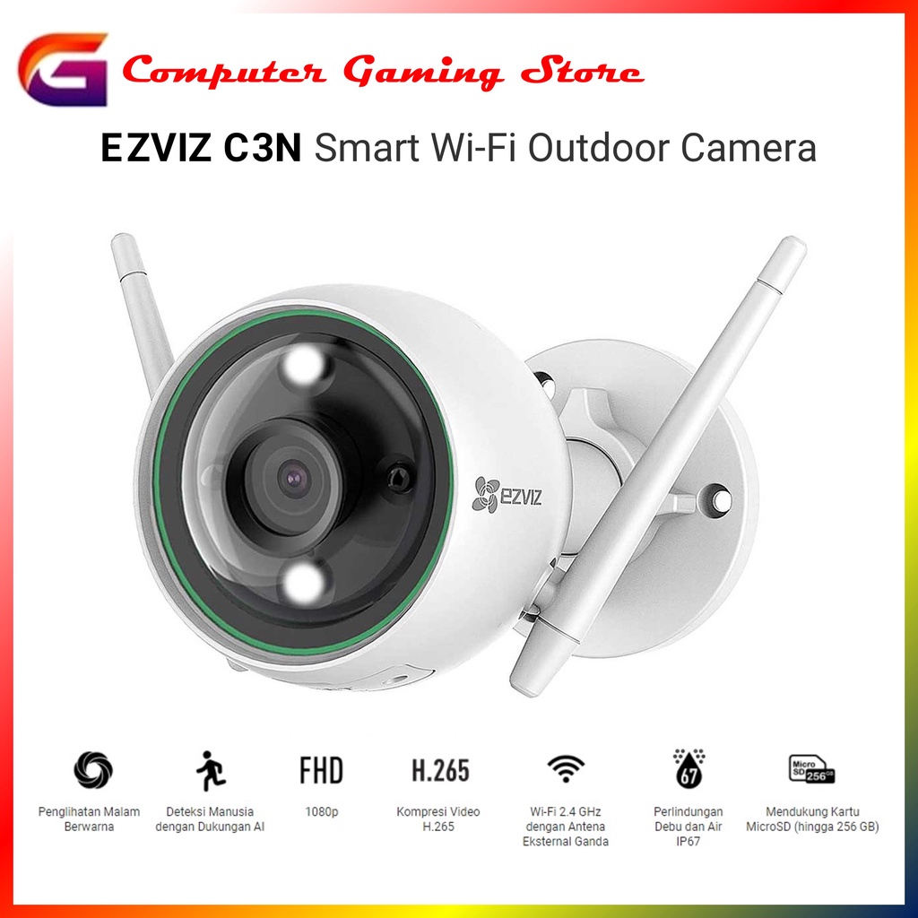 EZVIZ C3N  CCTV Kamera Wi-Fi Pintar Luar Ruangan