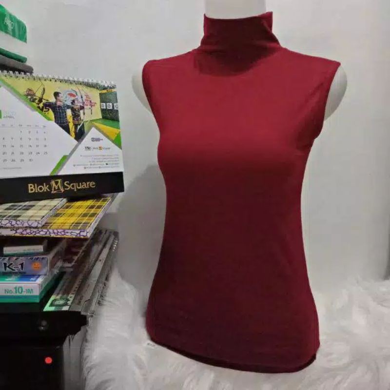 TANKTOP TURTLENECK POLOS MUAT SAMPAI XL /DALEMAN HIJAB