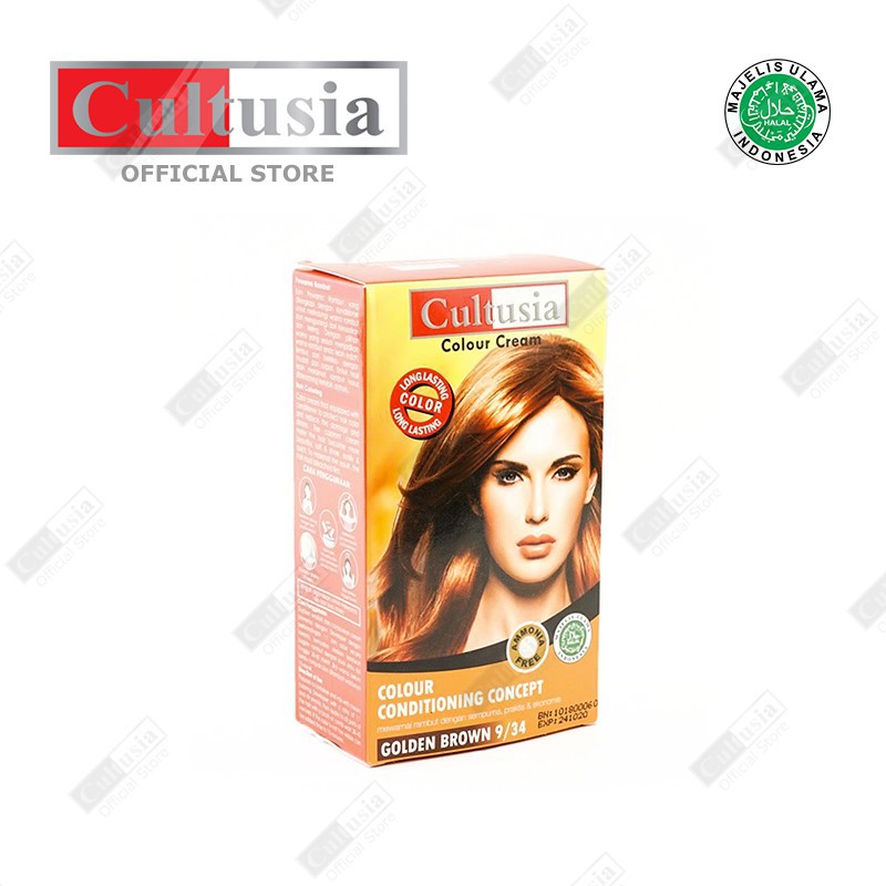 Cultusia Hair Color Golden Brown 9 34 30 ML