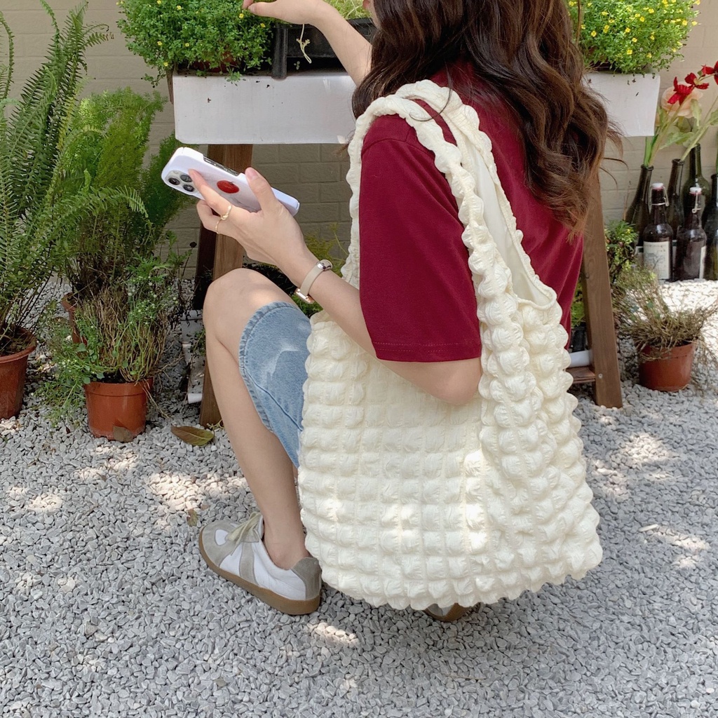 YaRa - PUFFY FOAM  TOTE BAG HANDBAG - TAS KOREA BEST SELLER