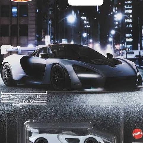 Hot Wheels Premium Mclaren Senna Exotic Envy Ban Karet