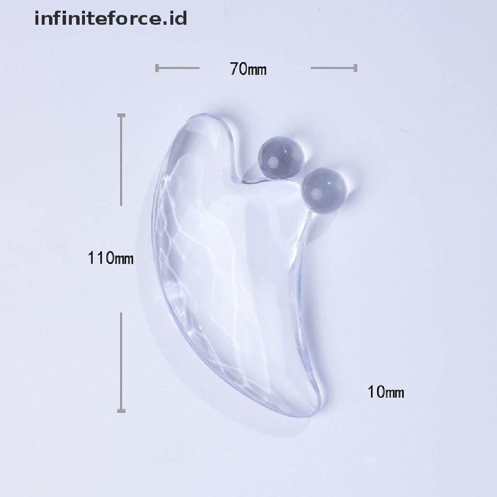 (infiniteforce.id) Alat Pijat gua sha Bentuk Hati Untuk Wajah / Tubuh