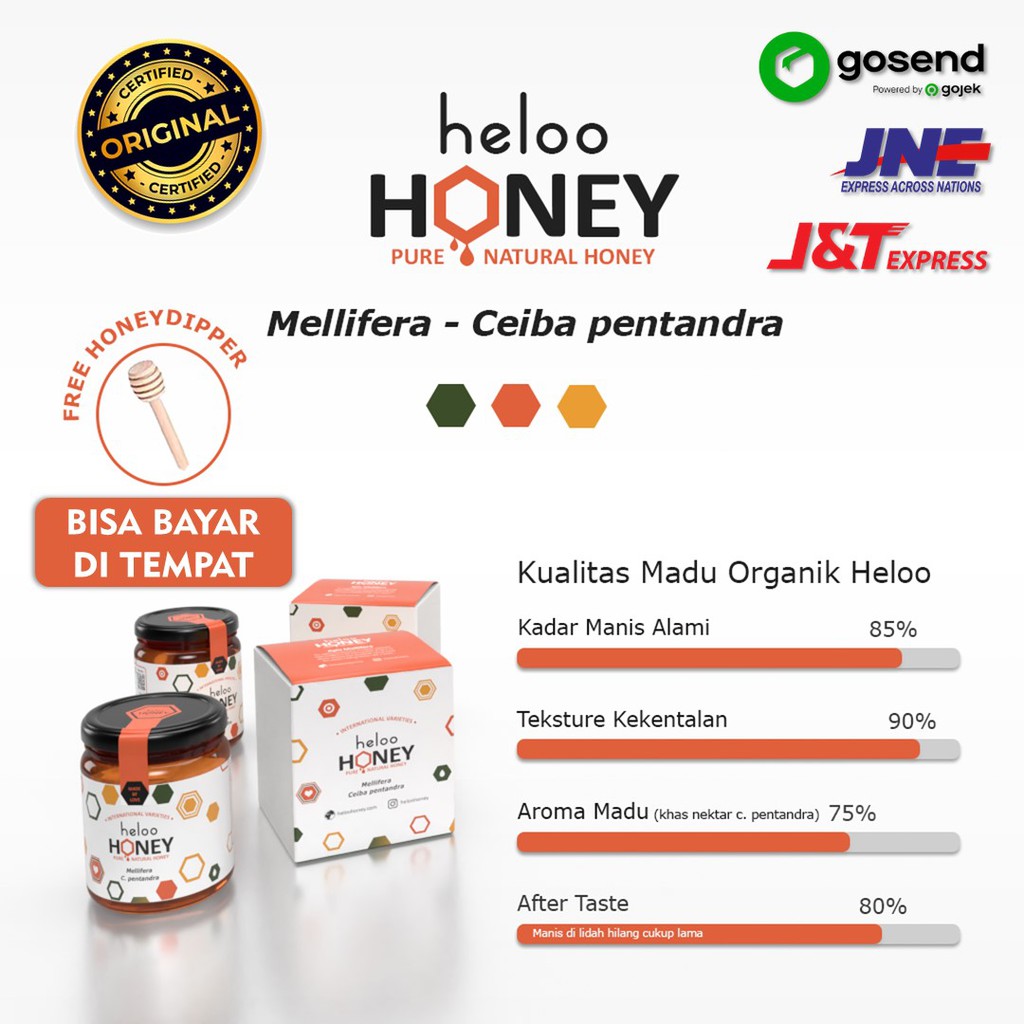 

MADU ASLI MURNI ALAMI HELOO HONEY KESEHATAN BADUY TERUJI ORGANIK ORIGINAL CEIBA PENTANDRA 300gr