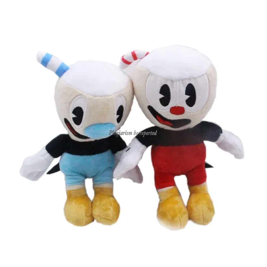 Mainan Boneka Stuffed Plush Mugman Ms. 23cm Boneka Chalice Bahan Plush Untuk Koleksi / Hadiah