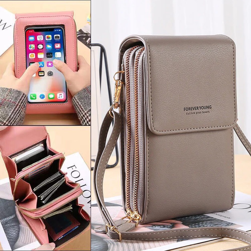 tas wanita import Tas Selempang Pocket Tempat Hp Wanita Tas Fashion Touch Screen Hp Forever Young