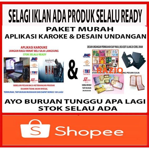 Dvd Template Desain Undangan Pernikahan Bisa Edit Coreldraw Dan Aplikasi Karoke Murah