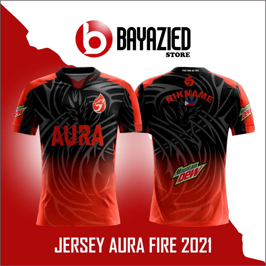 Jersey Aura Fire New black edition 2021