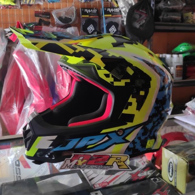 Helm Trail anak merk jpx helm cross anak motif