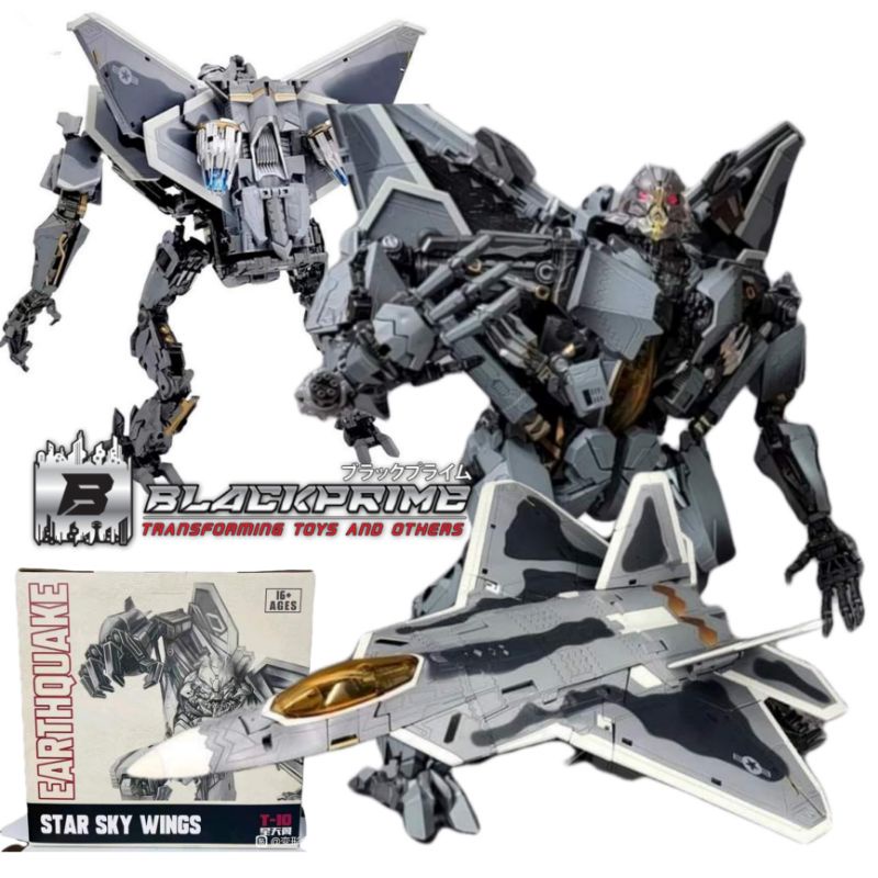 Mainan Robot Transformers Blackmamba BMB T-10 Earthquake Star Sky Wings KO MPM-10 Starscream action 