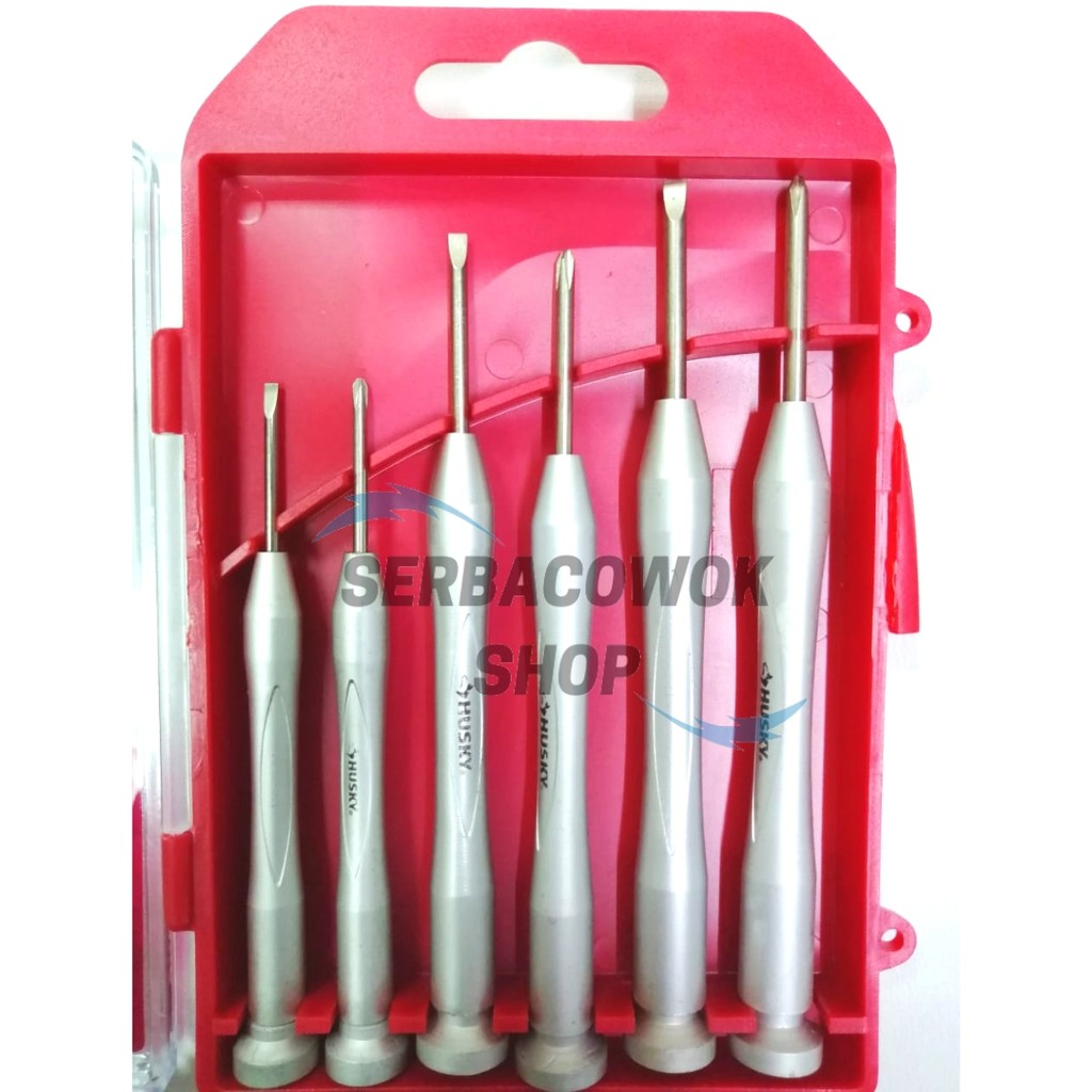 Obeng Jam 6 pcs Precision Screwdriver Set handphone Jam Termurah Berkualitas