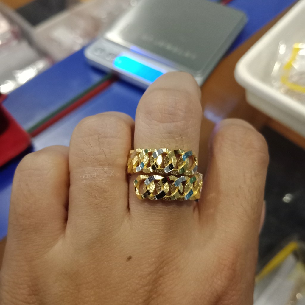 Cincin anak dan dewasa emas asli kadar 700 70% 22 4 g gr gram rantai rante 2 baris