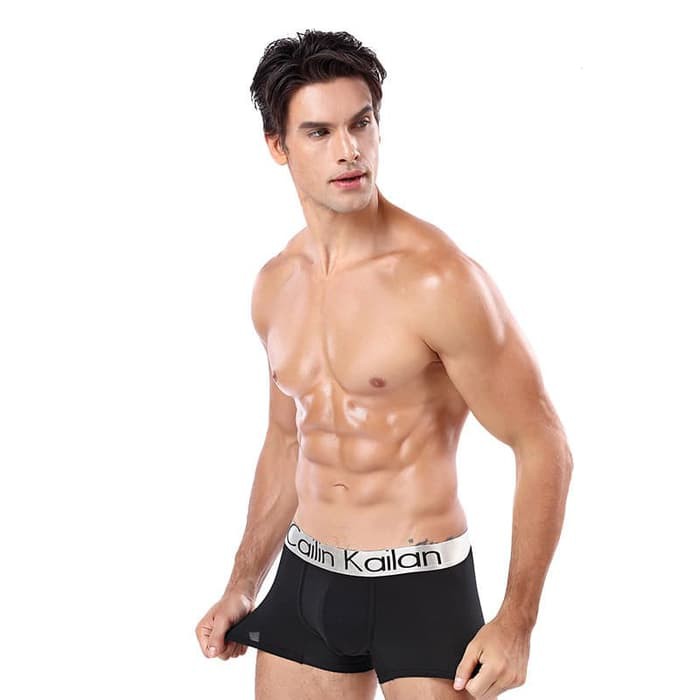 CD Wanita Boxer pria celana dalam Fashion Pria celana dalam M_XXXL Y032 - Hitam, M Murah