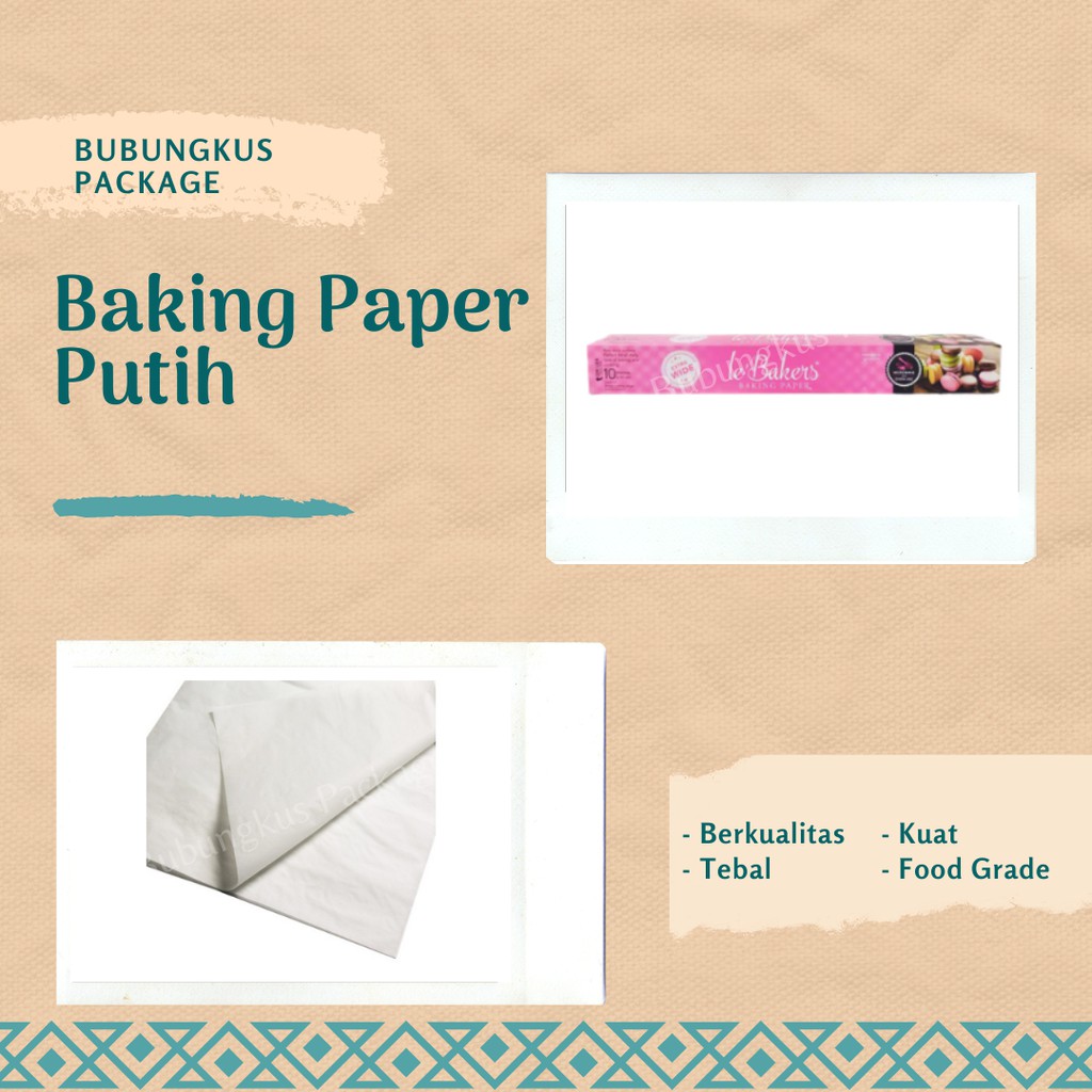 

Le Bakers / Baking Paper / Kertas Panggang / Kertas Minyak / Le Baker Kertas Roti
