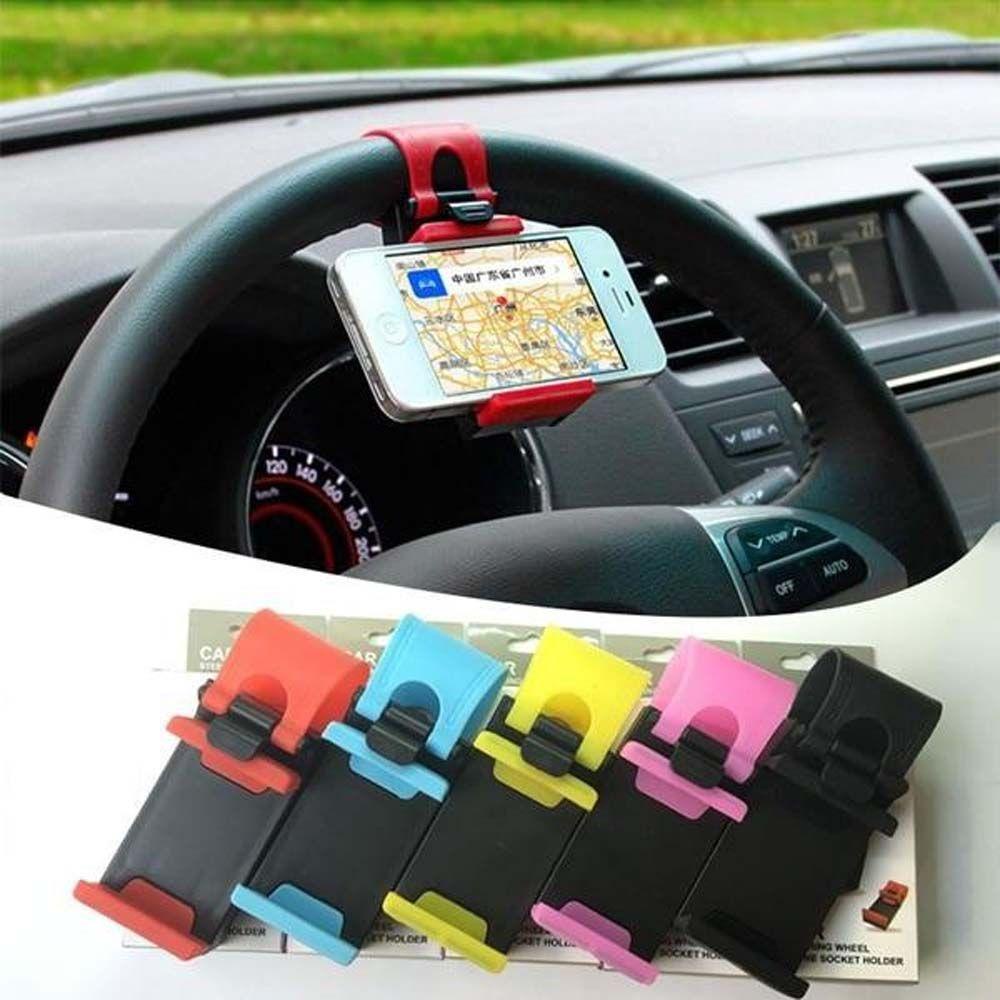 Lanfy Car Phones Holder Sepeda Plastik Klip Mount Car Phones Support Braket Handphone Otomatis