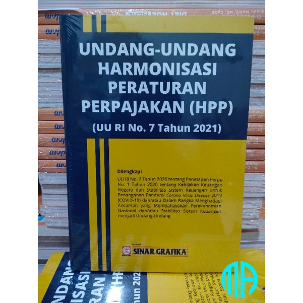 UU Harmonisasi Peraturan Perpajakan HPP ( UU RI No. 7 Tahun 2021 )