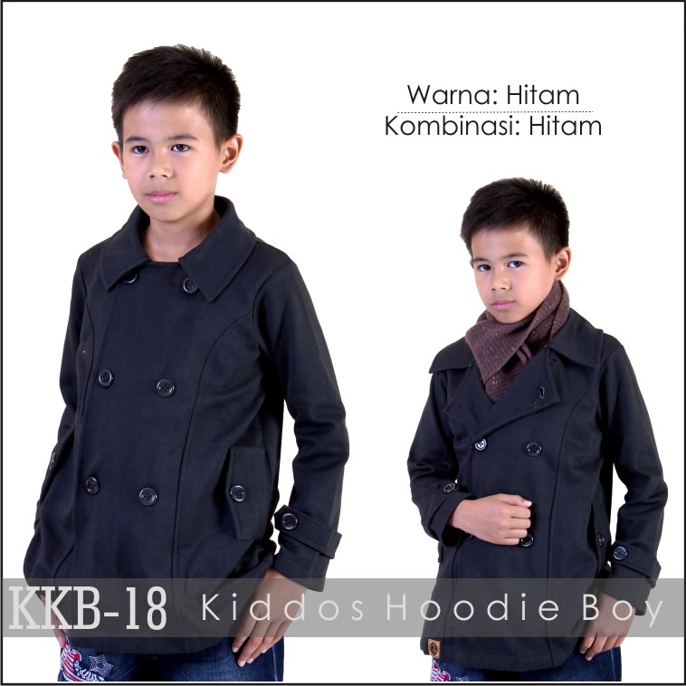 Jaket Anak Laki / Pria Korea Muslimah Hoodie Blazer Ribbon Terbaru Terlaris Korean KKB-18