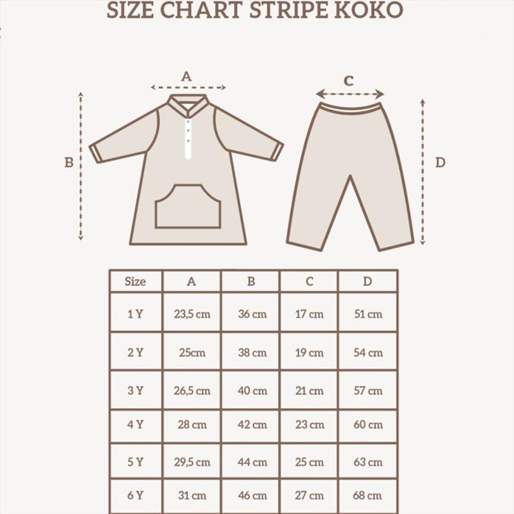 Little Palmerhaus Stripe Koko Koala Grey Baju Koko Anak