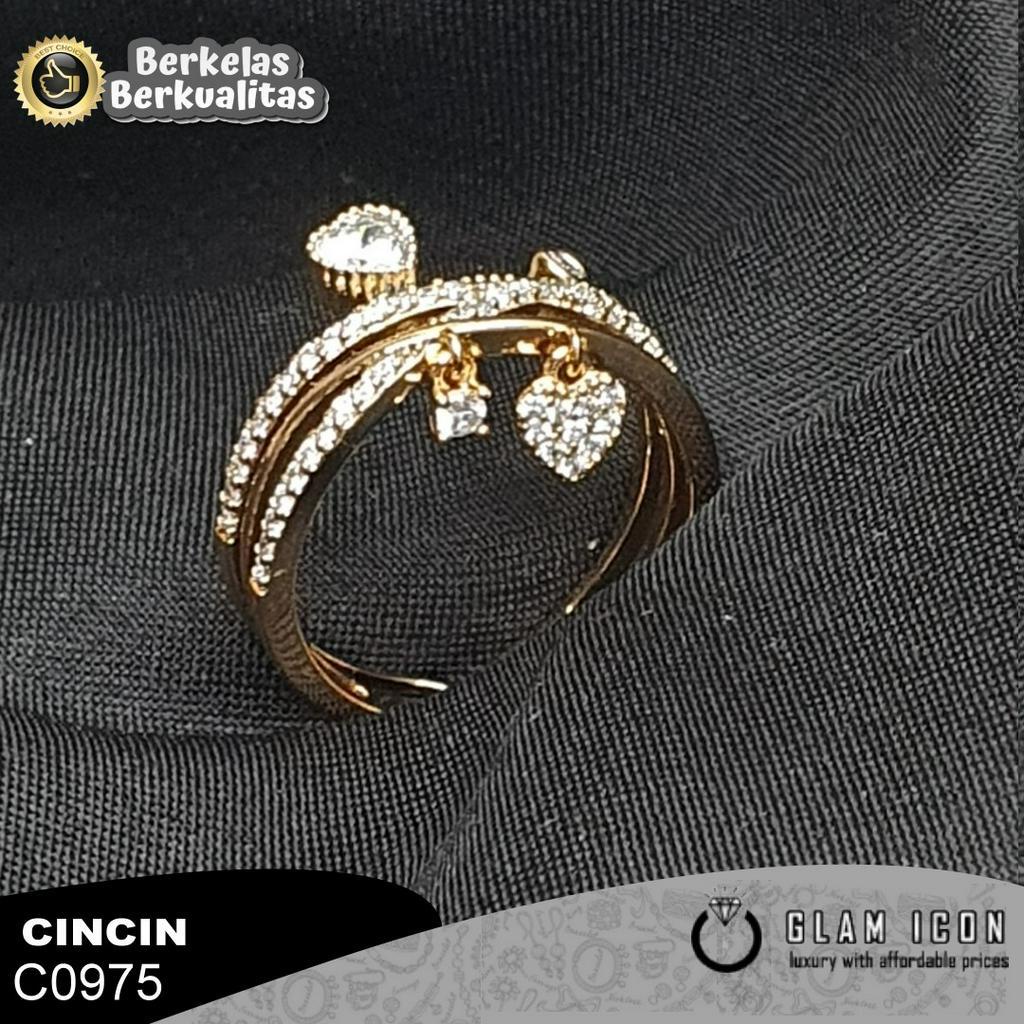 Cincin wanita mata silang bandul love C0975 CCG