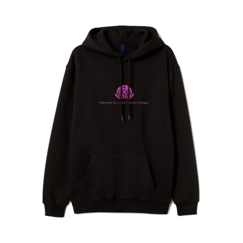 Hoodie H&M Spirit Blossom Black