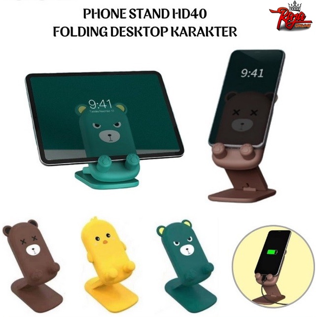 HD40 - Phone Holder Lipat HD-40 Motif Kartun Folding Holder Hp Karakter