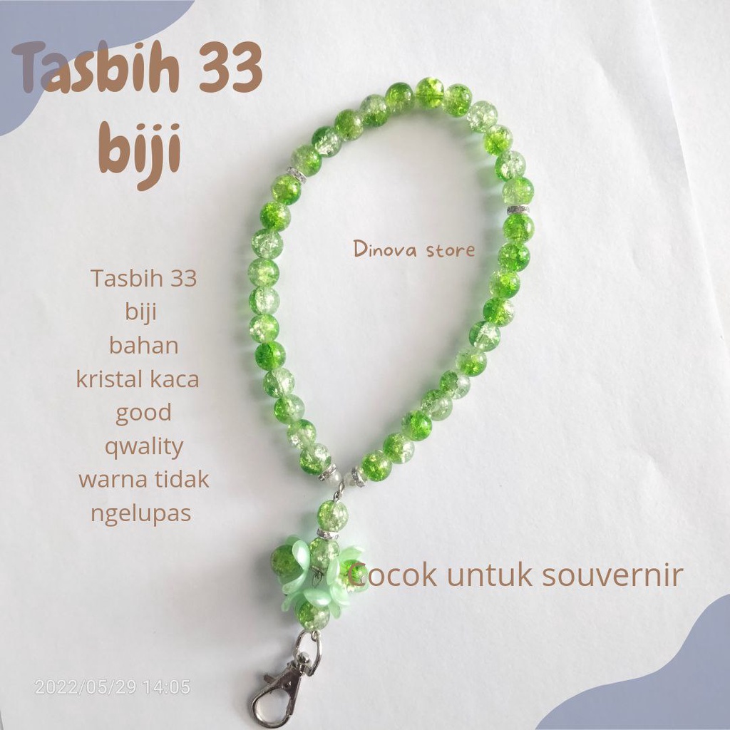 tasbih 33 biji/tasbih 33 butir/tasbih mutiara/souvenir umroh haji