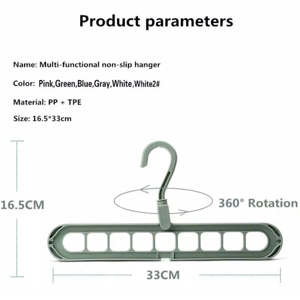 (COD) Magic Hanger Baju / Gantungan Baju Kemeja Lemari Pakaian / Jemuran Baju Cuci Anak Bayi Dewasa MURAH