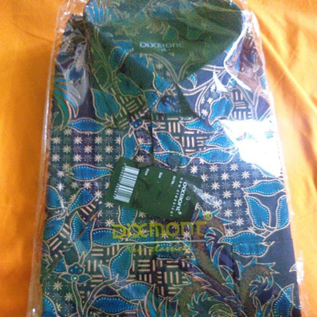 Kemeja Batik Pria Lengan Pendek Bs38 Katun Modern Dixmont Semi Slimfit Premium
