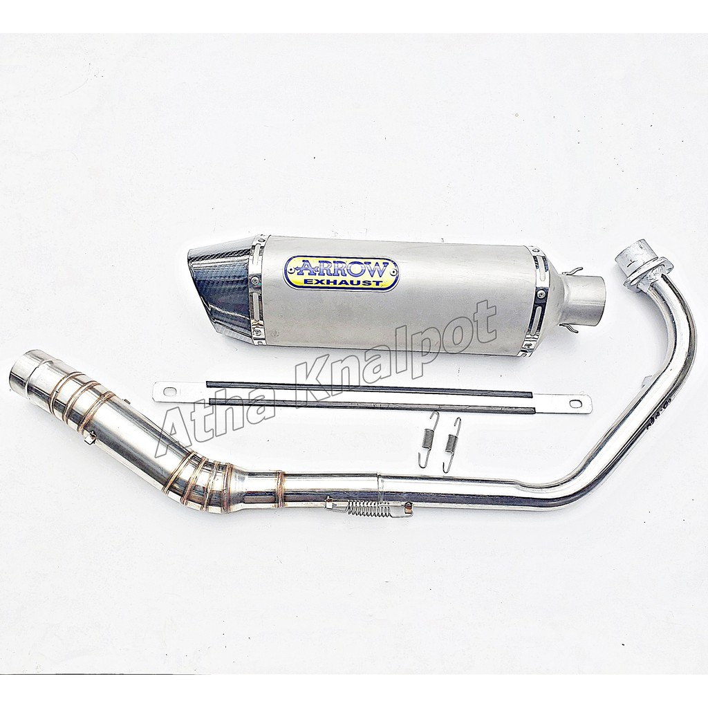 Knalpot Arrow Sanblast Carbon CBR 150 Vixion Stainless