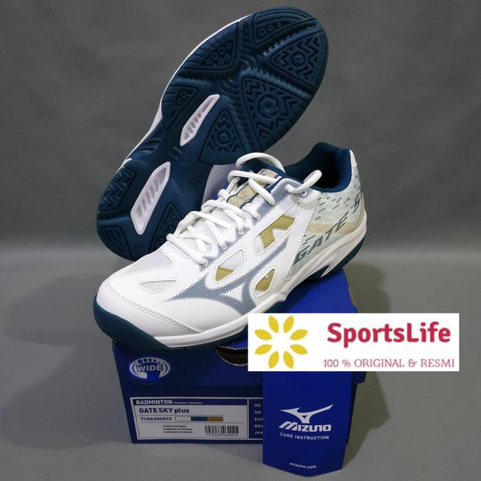 mantul habis badminton SEPATU BADMINTON MIZUNO GATE SKY PLUS ORIGINAL