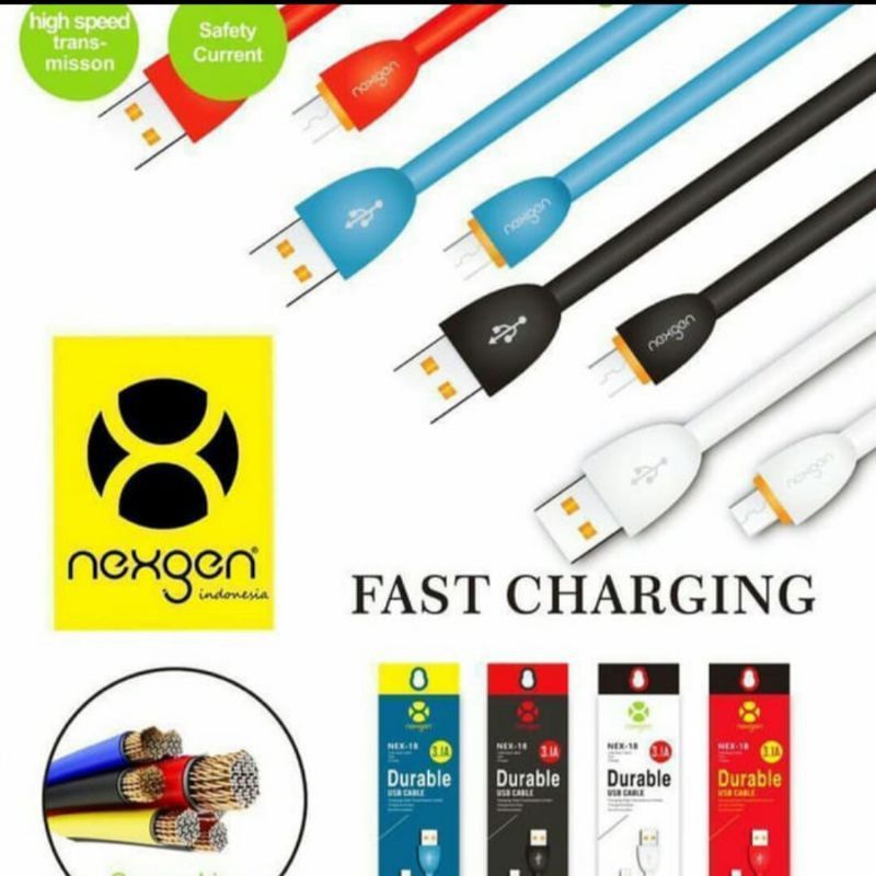 Kabel Data NEXGEN NEX18 3.1A Micro Usb Fast Charging