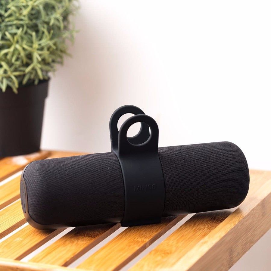 SPEAKER AKTIF BLUETOOTH SPEAKER MINISO SUPER BASS HITAM ORI