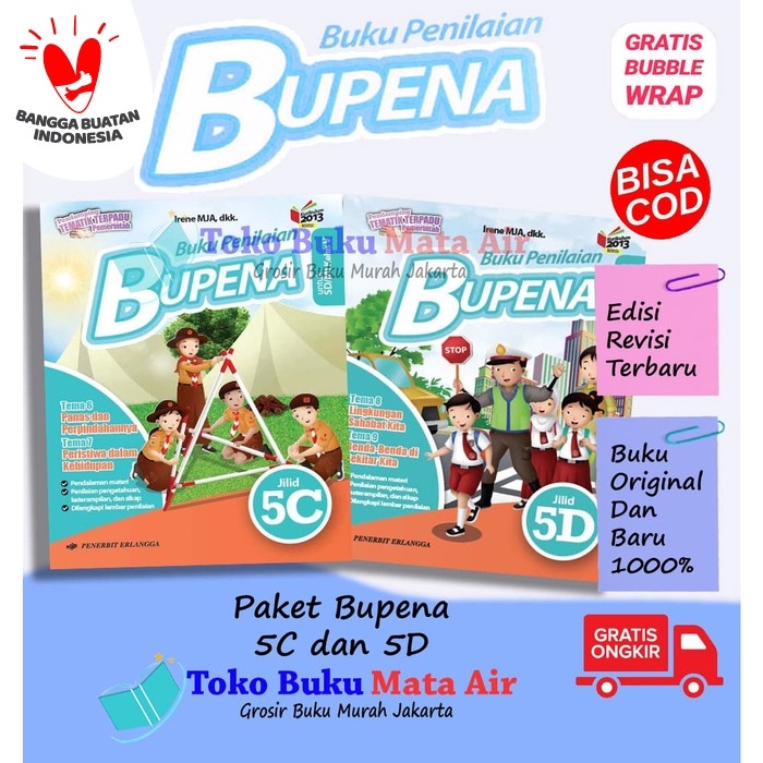 

❤BISA COD❤ BEST SELLER PAKET BUPENA 5C & 5D K13N ERLANGGA