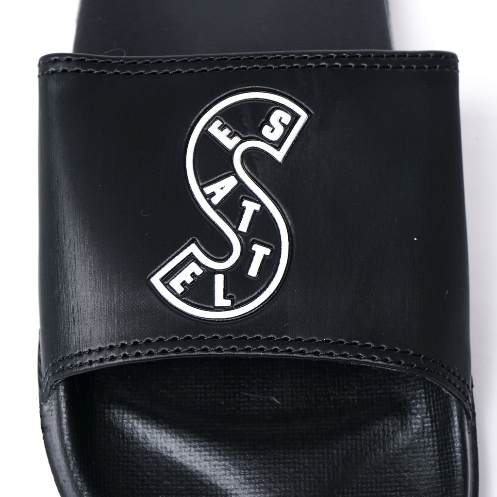Seattle - Slippers Japan / Sandal Slop / Sandal Slide / Sandal Slip On Unisex-S Logo Black