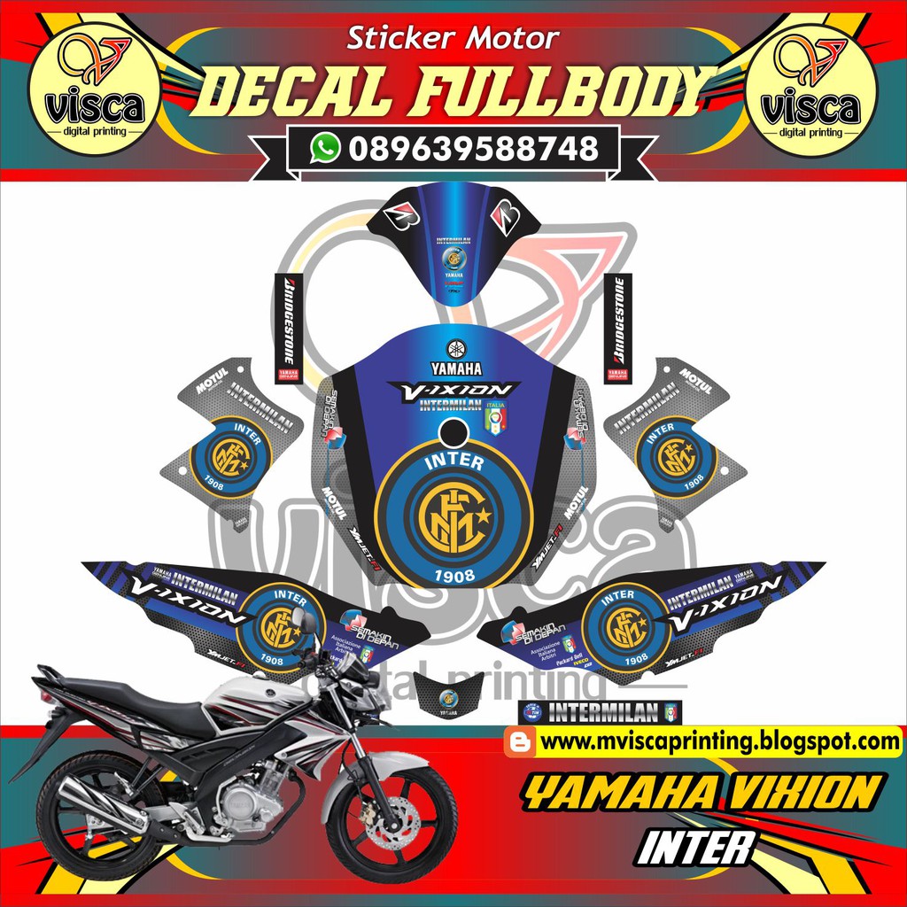 Decal Stiker Motor Vixion Lama Stiker Decal Motor Vixion Lama