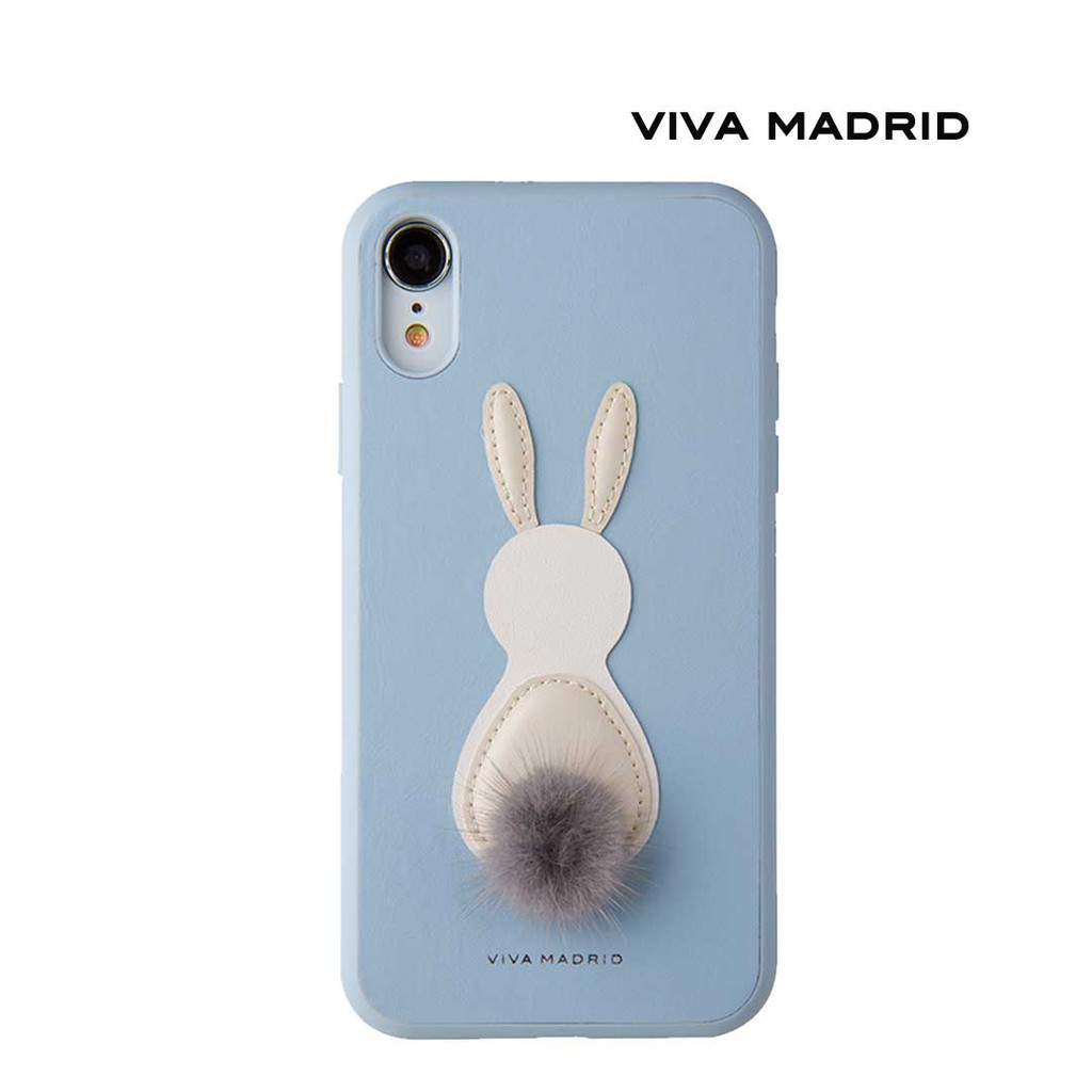 Viva Madrid - Vello - Case / Casing iPhone XR - Conejo Rabbit - Blue