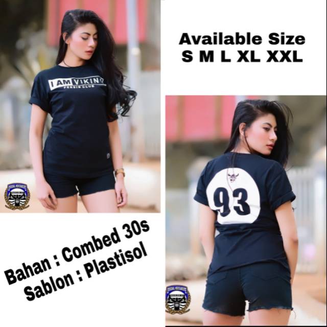 Kaos Persib I Am Viking Hitam (Original) Cewek/Cowok
