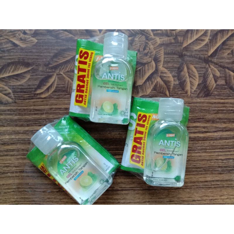 Antis Handsanitizer GEL 30ml (free bonus 30ml)