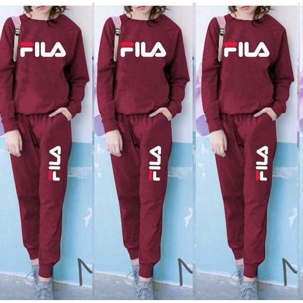 Training set filajean | baju senam wanita | stelan olahraga wanita | stelan training  cewek IMPORT