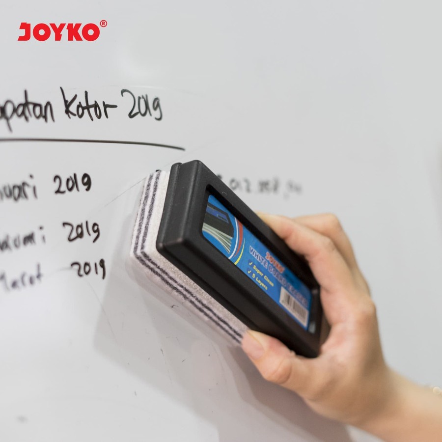

WHITEBOARD ERASER | JOYKO WE-1205 | PENGHAPUS PAPAN TULIS PUTIH | 5 LAYER | SUPER CLEAN