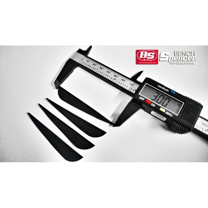 Vanes Anak Panah 3 Inch Hitam - Vanes Arrow