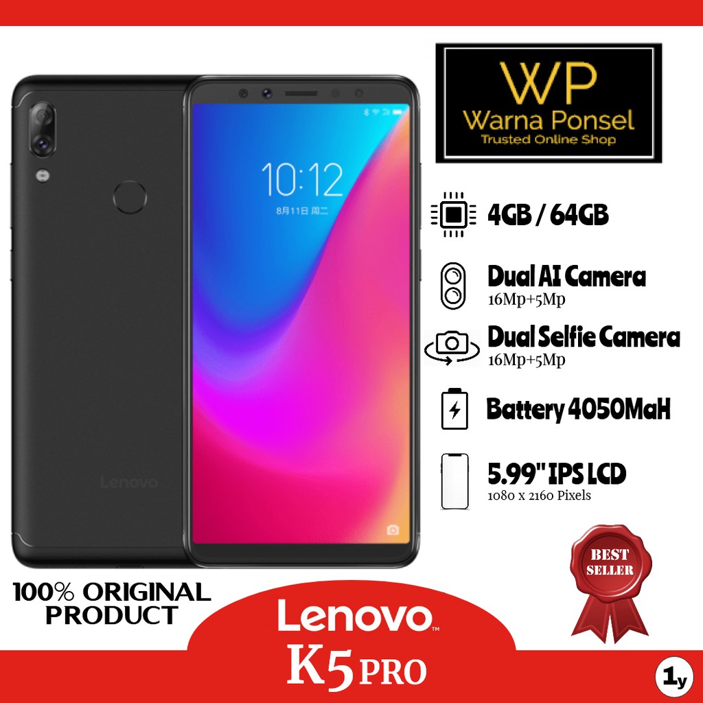 Lenovo K5 Pro Ram 4 64gb Garansi 1 Tahun Shopee Indonesia