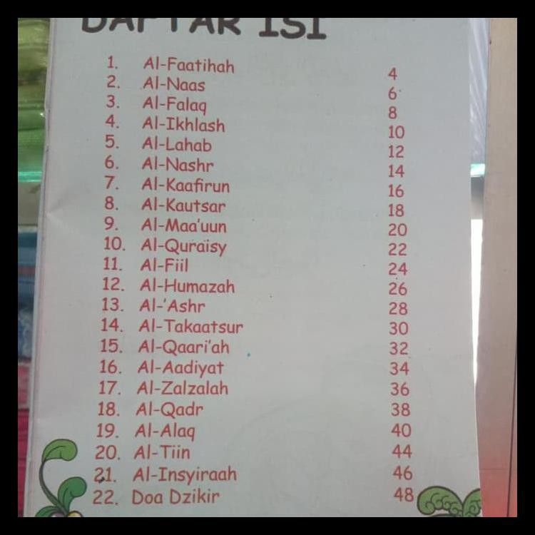 Referensi Surah Surah Pendek Untuk Anak Tk See Moslem Surah