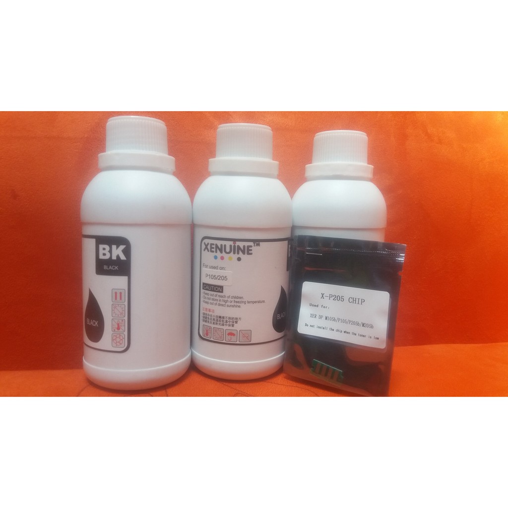 SERBUK TONER REFILL + CHIP XEROX PRINTER DOCUPRINT P205 M205 CT201609