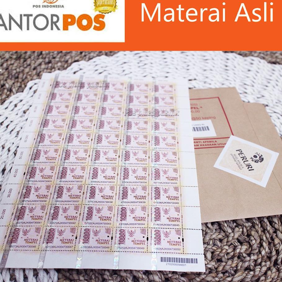 

[PRODUK 7A6QK] READY STOCK MATERAI 10000 MATERAI ASLI AGEN RESMI K0D