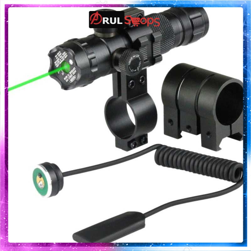 TaffLED Tactical Green Dot Laser Scope Mount+Baterai+Charger - JG-1