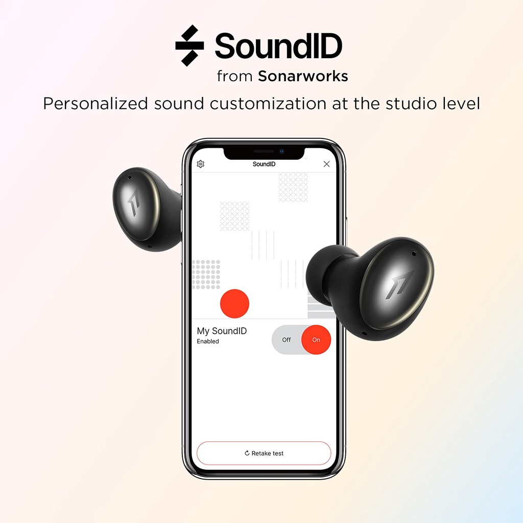 1MORE ColorBuds 2 Active Noise Cancelling Wireless Earbuds  Bluetooth 5.2 Earphones Sound ID Dual Mode Noise Cancelling  CVC 8.0 for Clear Calls Fast Wireless Charging IPX5