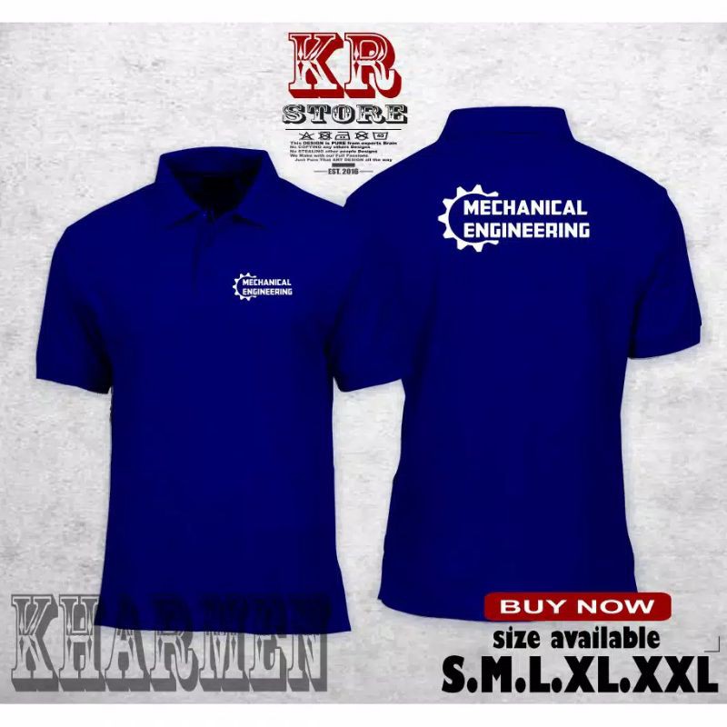 t-shirt baju polo shirt mechanical engineering
