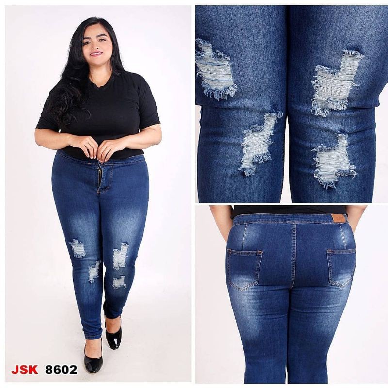 SALE JSK jeans highwaist softjeans bigsize size (32-38)