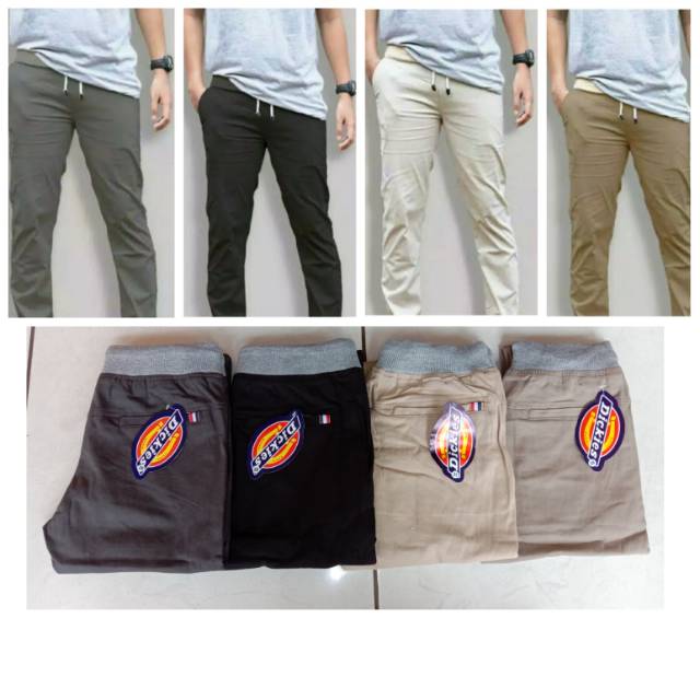 Celana panjang Pria karet/Celana panjang pinggang karet Pria/Celana Panjang Rip Pria 27-32