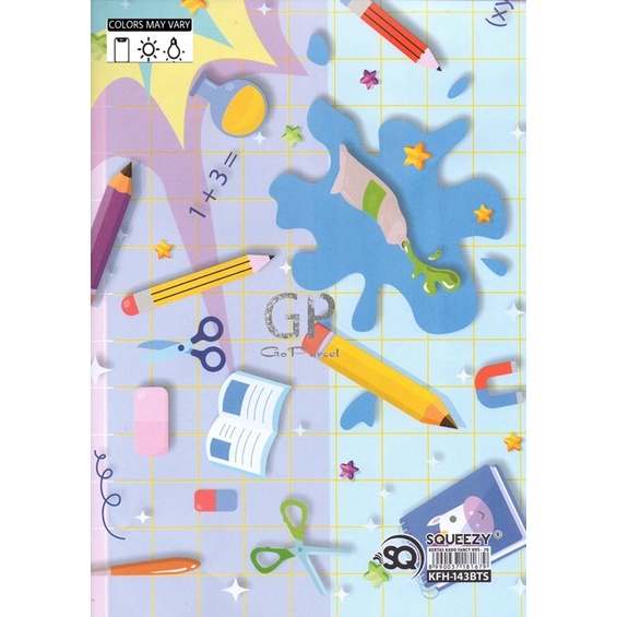 ( 5 Lembar ) KERTAS KADO SQ DOFF - GIFT WRAPPING PAPER SCHOOL / SCHOOLLING / SMART / BOOKS